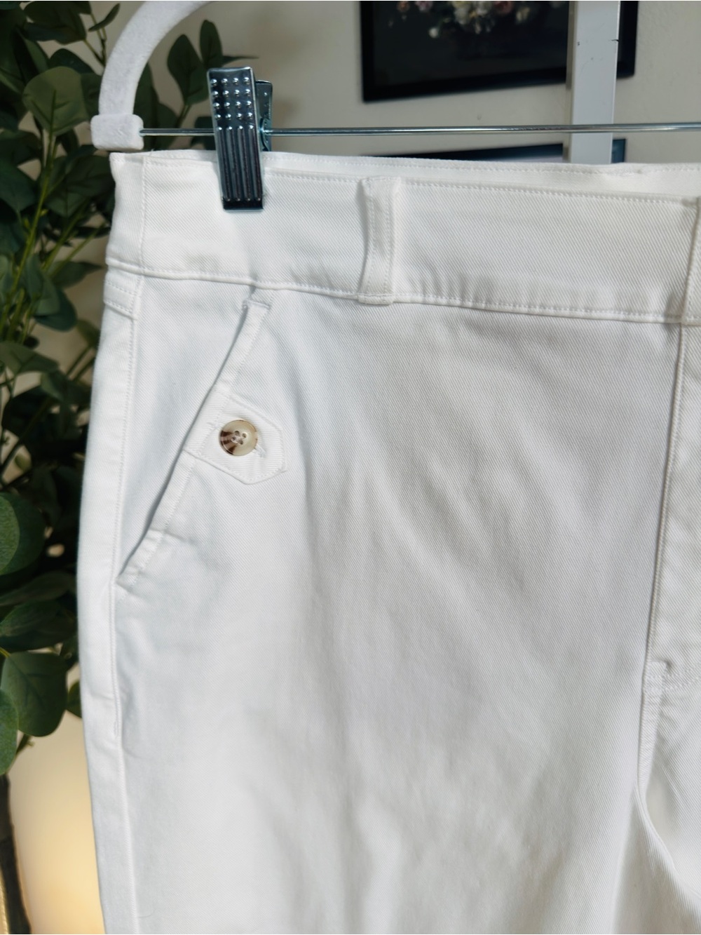 SPANX White women’s Pull-On wide leg cropped pants - Picture 2 of 9